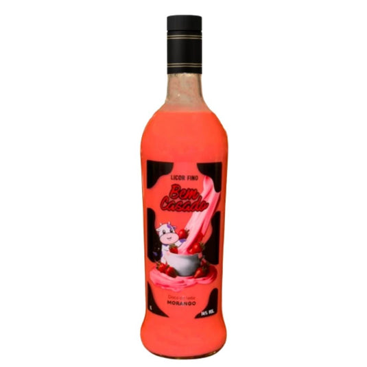 Licor Bem Casado Doce Leite Morango 1L