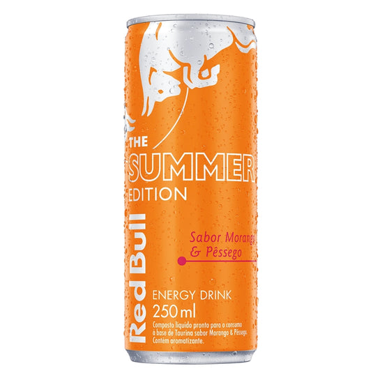 Energético Red Bull Morango/Pêssego 250ml