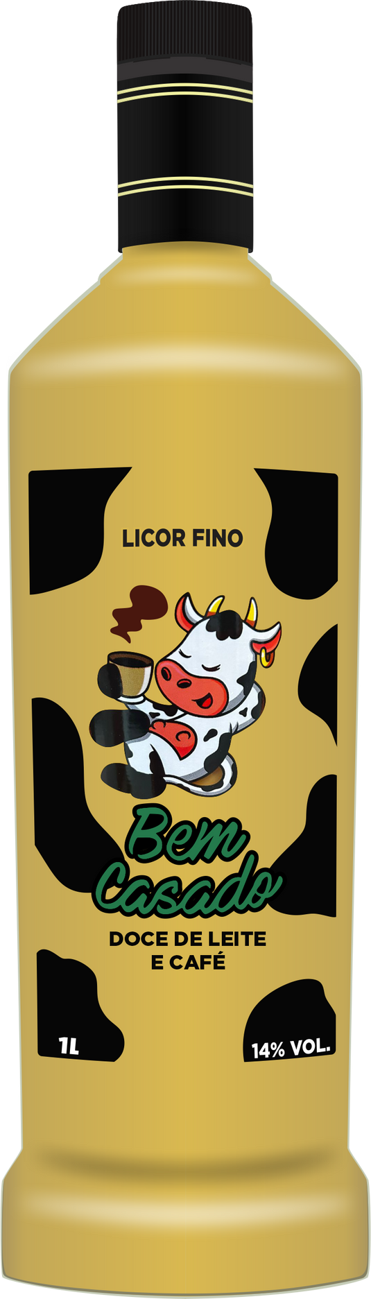 Licor Bem Casado Doce Leite Com Cafe 1L