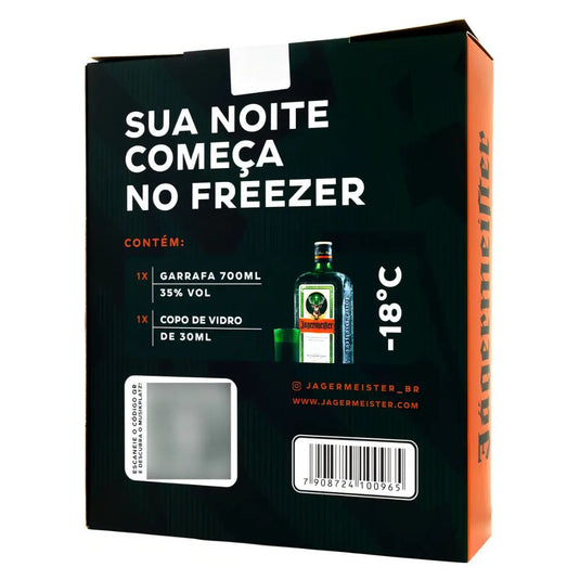 Kit Jagermeister 1Garrafa 700ml + Copo Shot